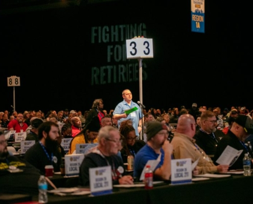 UAW DELEGATES CONVENE FOR DAY 1 OF SPECIAL BARGAINING CONVENTION