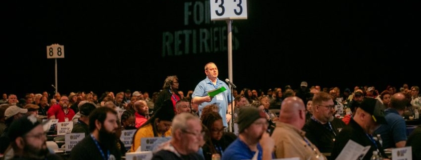 UAW DELEGATES CONVENE FOR DAY 1 OF SPECIAL BARGAINING CONVENTION