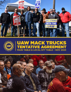 UAW Mack Trucks Tentative Agreement UAW Local 677