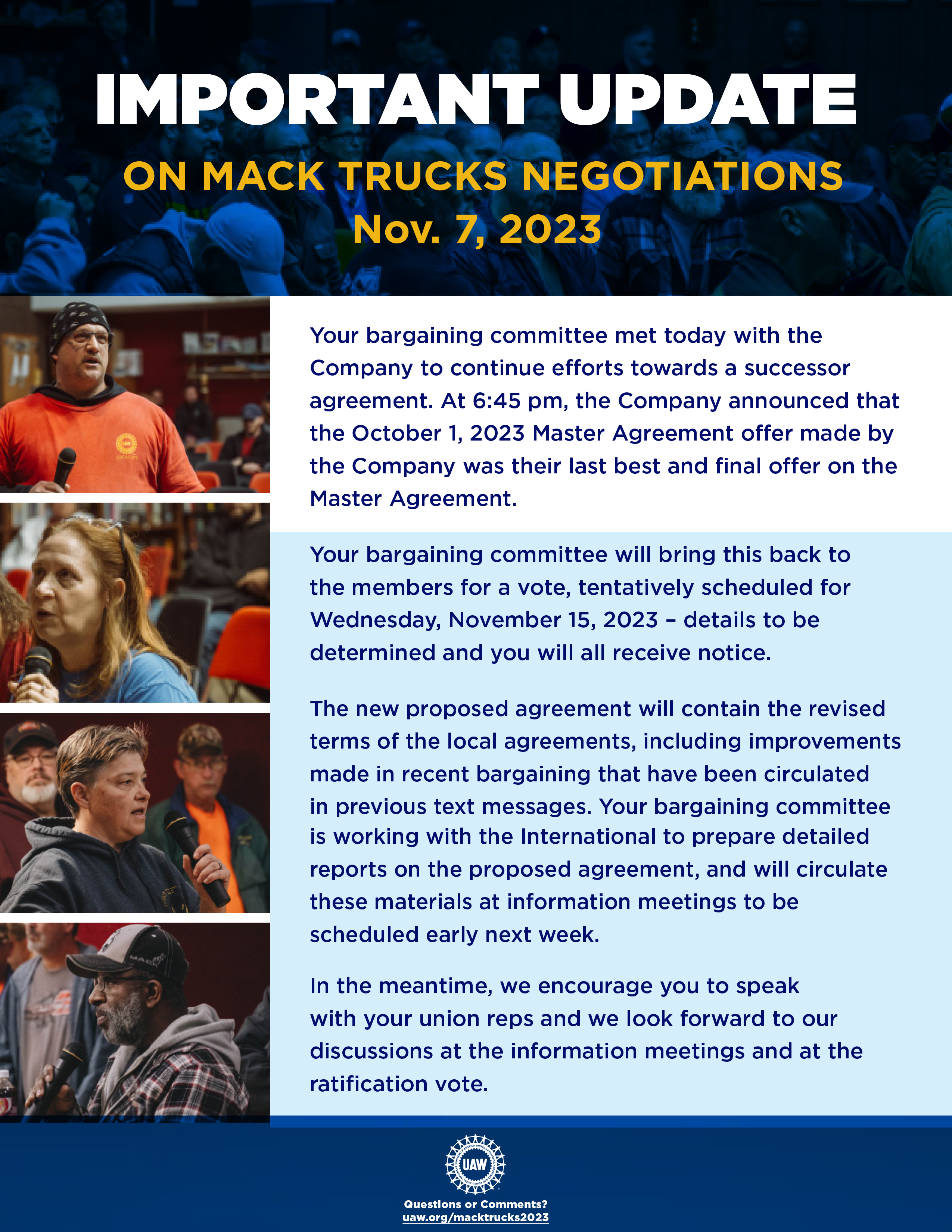 Mack Truck Memo