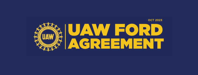 UAW Ford Agreement October 2023
