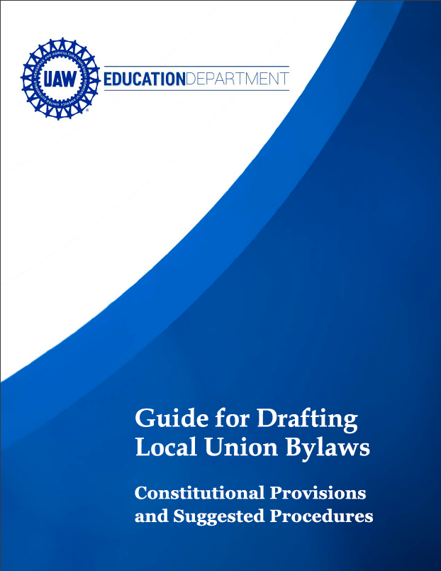 guide for drafting local union by laws