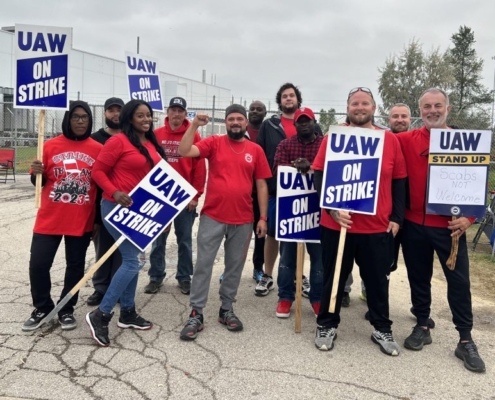 UAW EXPANDS STAND UP STRIKE AGAINST GENERAL MOTORS AND FORD AT NOON EASTERN