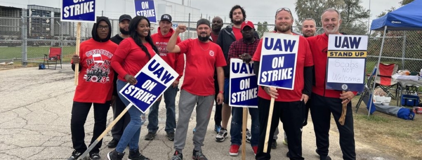UAW EXPANDS STAND UP STRIKE AGAINST GENERAL MOTORS AND FORD AT NOON EASTERN