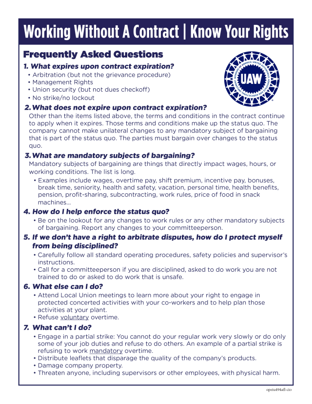 Working Without a contract | Know Your Rights FAQ