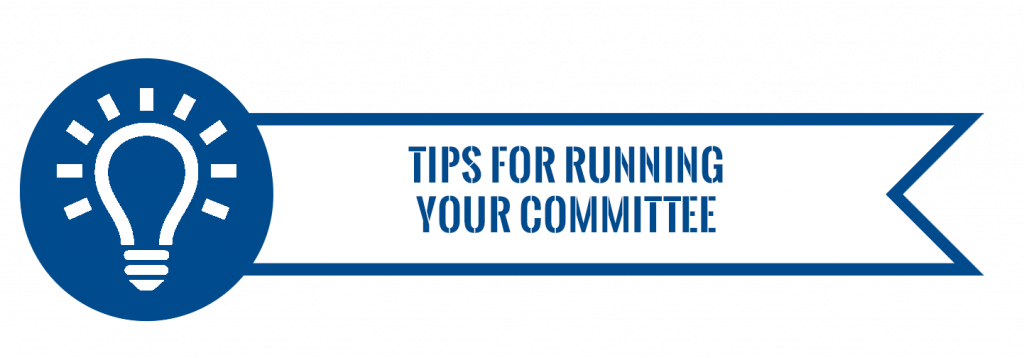 tips for running your committee