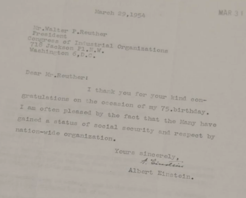 Rare Walter Reuther Letters