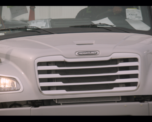 Photo of a Freightliner truck made by UAW workers.
