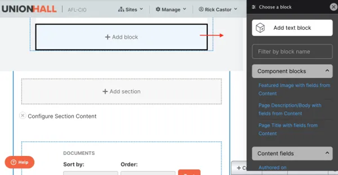 SolidWeb 3.0 Layout Editor Screen