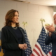 Photo of Vice President Kamala Harris and Minnesota Governor Tim Walz at the UAW Local 900 union hall in Wayne, MI on August 8, 2024.