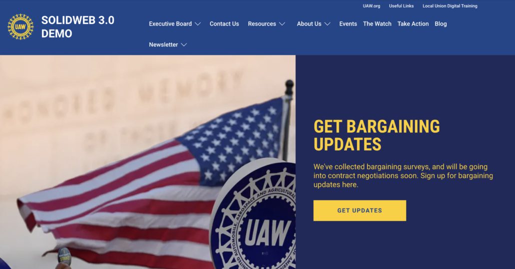 Sign Up for Bargaining Updates SolidWeb Hero