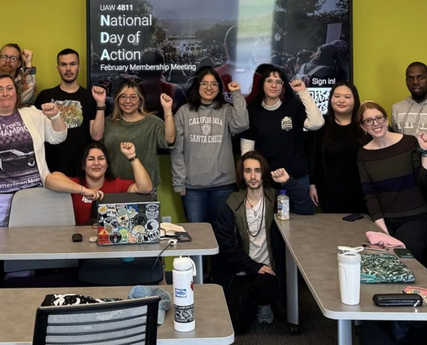 AW higher ed workers came together as Fair Research Careers Now! To organize against funding freezes – February 19 Day of Action