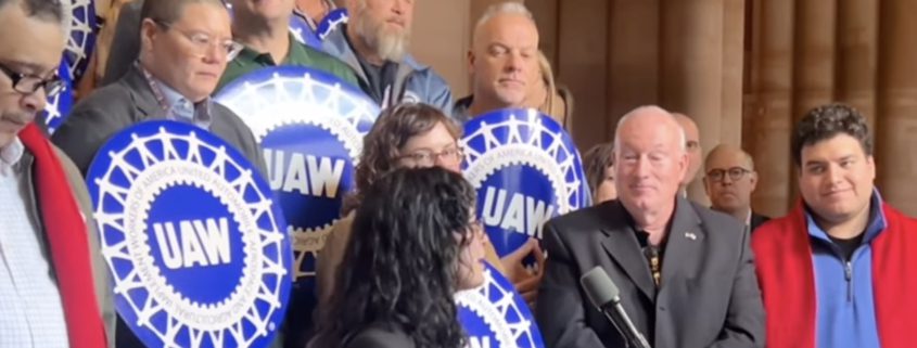 Region 9 UAW Members Lobby for Higher Education Workers in NY