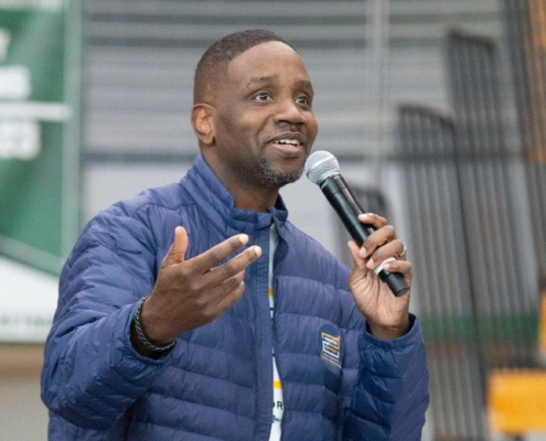 Photo of Rev. Solomon Kinloch Jr. who is running for Mayor of Detroit. Photo courtesy of Solomon Kinloch Jr. Facebook page.