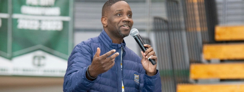 Photo of Rev. Solomon Kinloch Jr. who is running for Mayor of Detroit. Photo courtesy of Solomon Kinloch Jr. Facebook page.