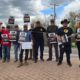 Photo of UAW Local 766 members on the picket line at Lockheed Martin in Colorado on May 1, 2025.