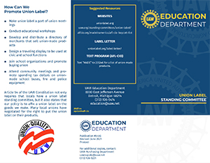545G - Union Label Tri-fold