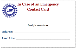 Pub ED-EPC In case of emergency contact card - front