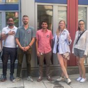 Photo of workers at the University of Pennsylvania who are forming their union.