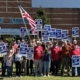 Photo of UAW Local 647 members and supporters on the picket line at GE Aerospace in Evendale, OH.