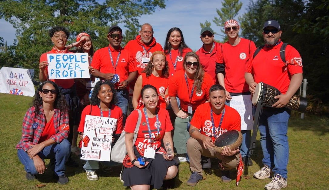 MMI Day of Action Members gathered on a day of action at the Member Mobilization Institute