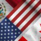 Mexican, US and Canadian Flags
