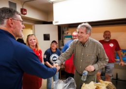 Photo of Sherrod Brown meeting with UAW members in Lorain, OH.