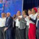 The UAW, joined by U.S. Senator Bernie Sanders, concludes its 2026 National CAP Conference by singing the iconic labor song, "Solidarity Forever." Photo courtesy of Local 2250 member Shana Shaw.