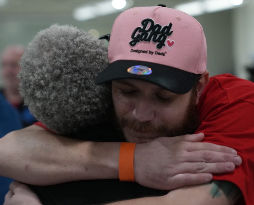 UAW Local 42 members celebrate after ratifying their first-ever contract with Volkswagen in Chattanooga, TN, on February 19, 2026.