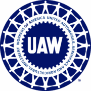 UAW Dark Blue and White Logo