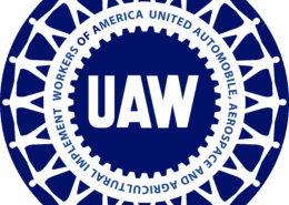 UAW Dark Blue and White Logo
