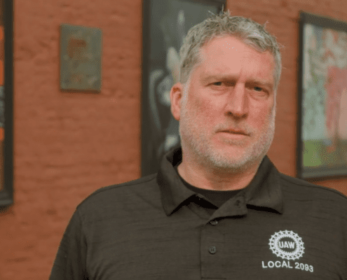 Photo of a UAW Local 2093 member who works at American Axle in Three Rivers, MI.
