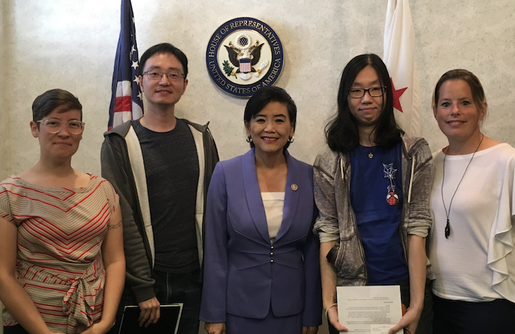 UAW Higher Education Members meet with Congresswoman Grace Meng