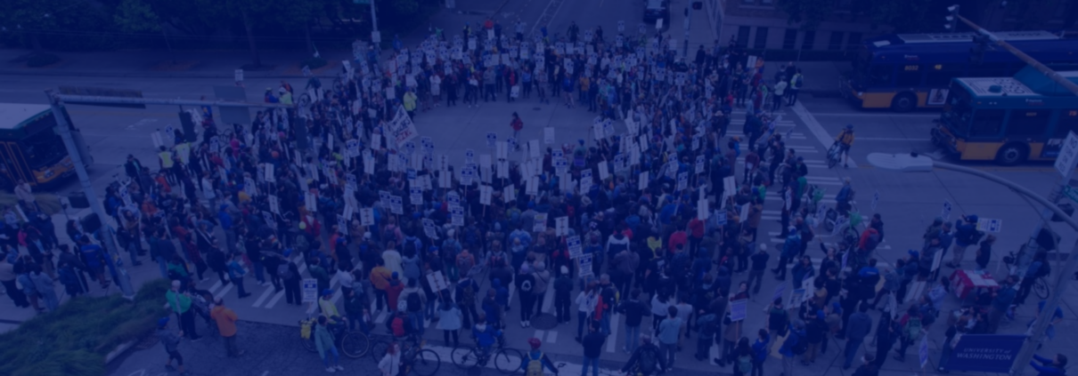 UAW Higher Education Members Marching