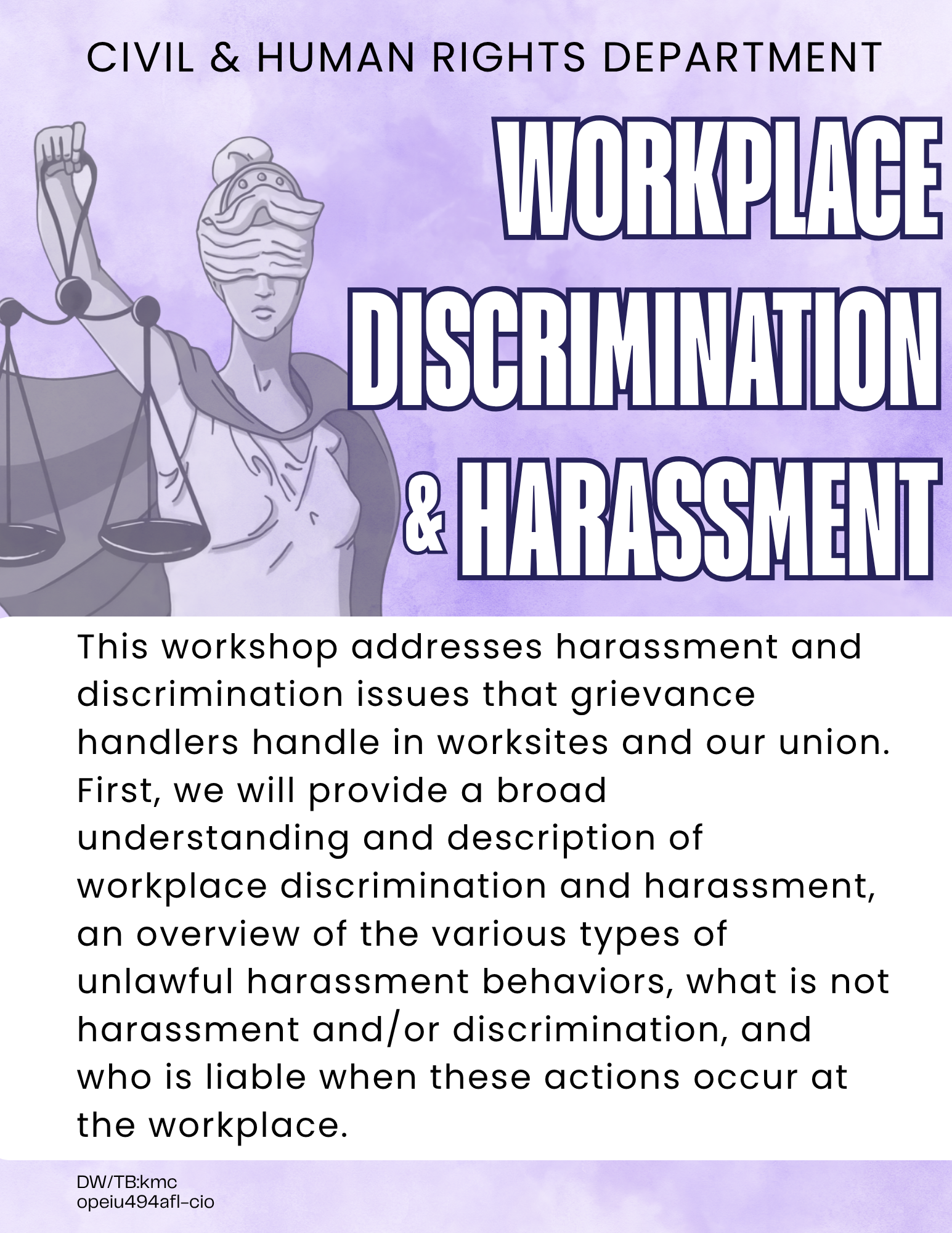 Civil & Human Rights Workplace Discrimination & Harassment