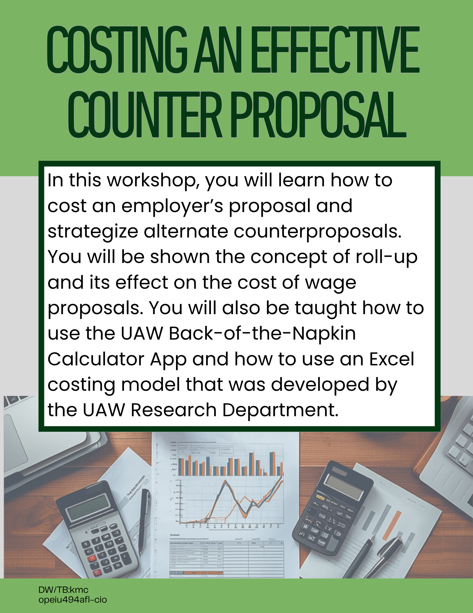 Costing an Effective Counter Proposal