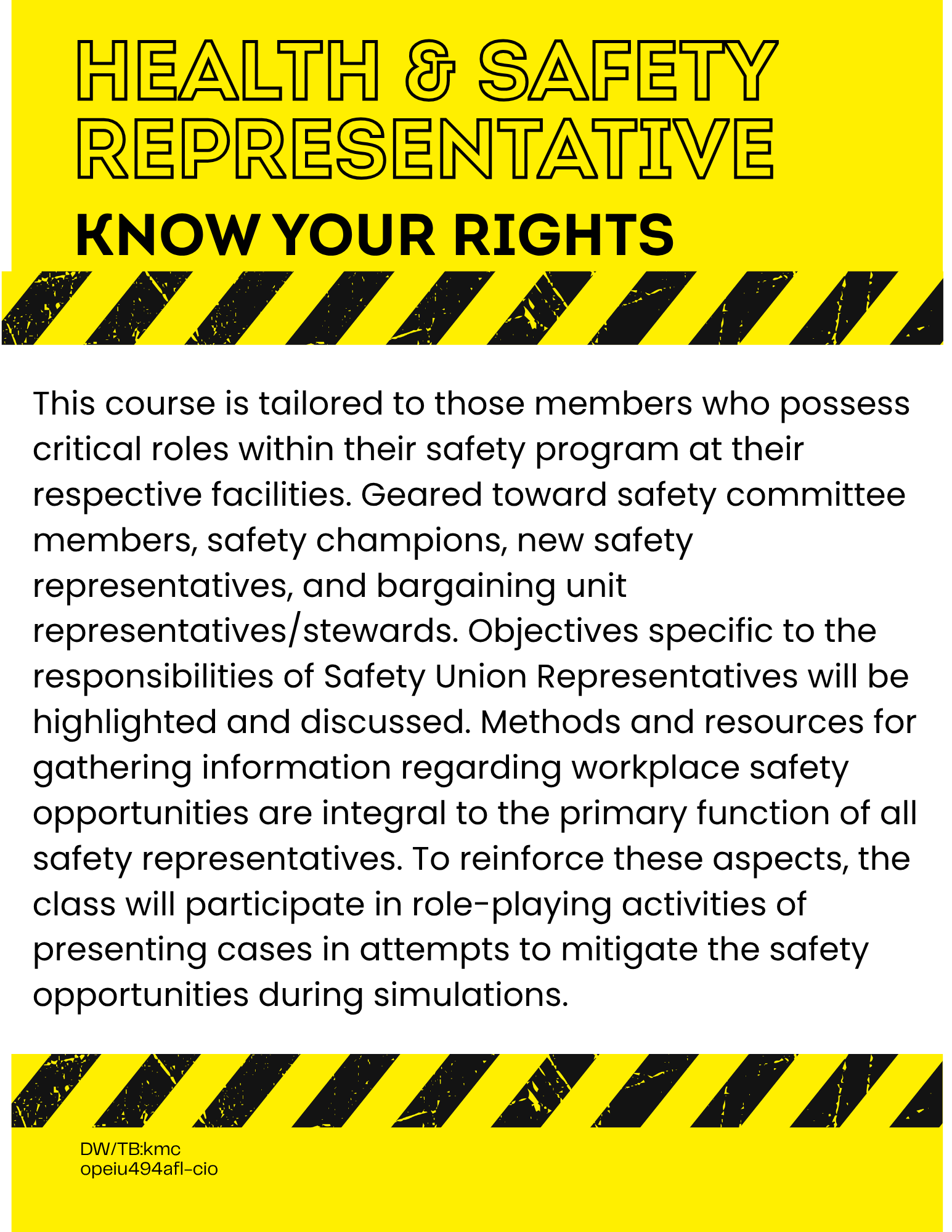 Health & Safety Know Your Rights