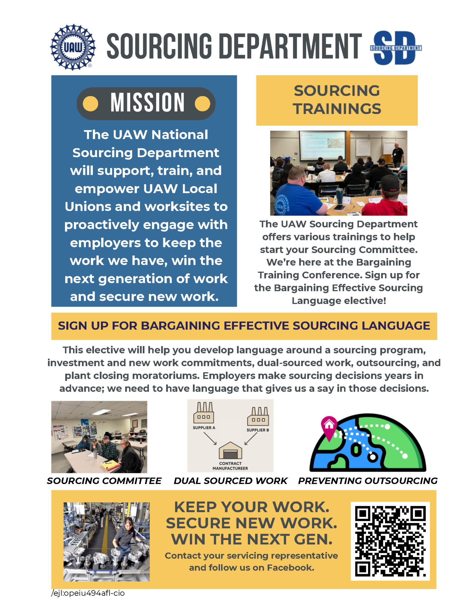 Sourcing Department